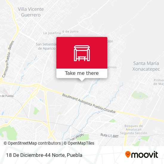 Mapa de 18 De Diciembre-44 Norte