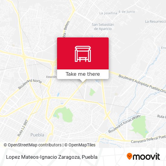 Lopez Mateos-Ignacio Zaragoza map