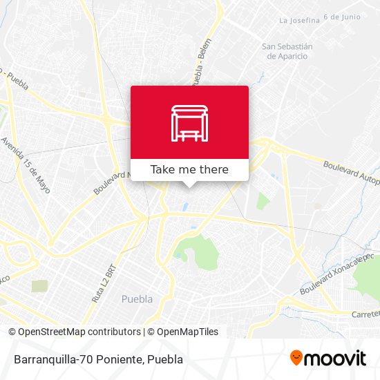 Mapa de Barranquilla-70 Poniente