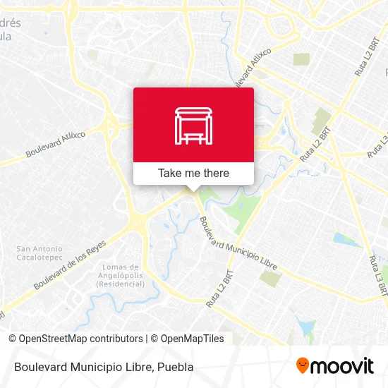 Boulevard Municipio Libre map