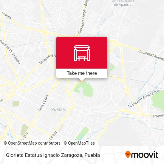 Mapa de Glorieta Estatua Ignacio Zaragoza