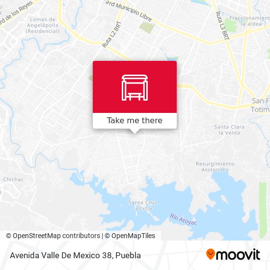 Avenida Valle De Mexico 38 map