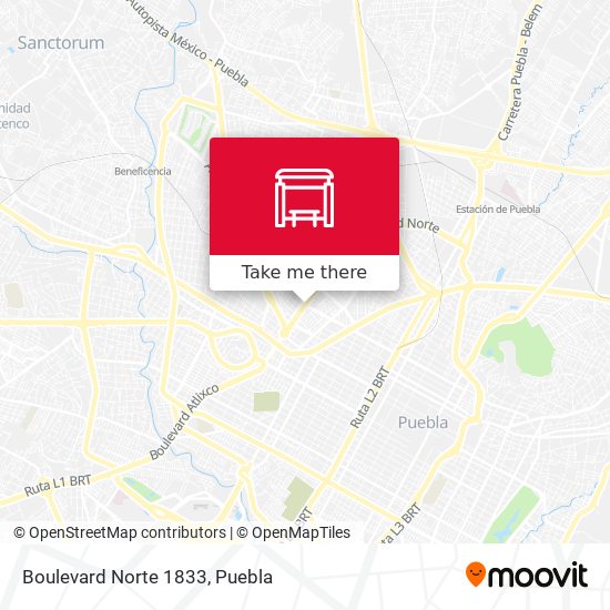 Mapa de Boulevard Norte 1833