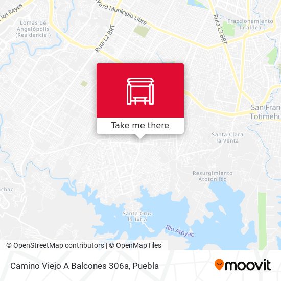 Camino Viejo A Balcones 306a map
