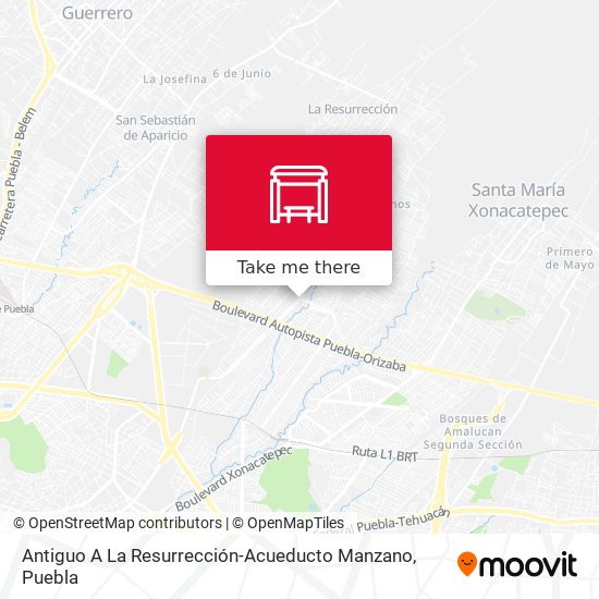 Antiguo A La Resurrección-Acueducto Manzano map