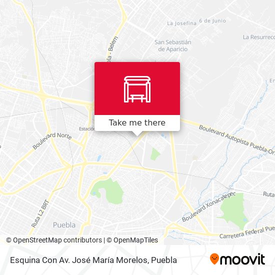 Mapa de Esquina Con Av. José María Morelos