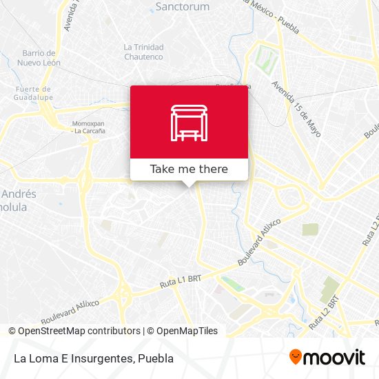 Mapa de La Loma E Insurgentes