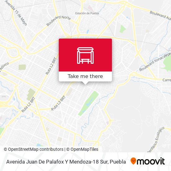 Avenida Juan De Palafox Y Mendoza-18 Sur map