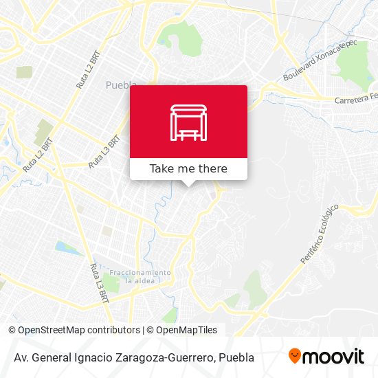 Av. General Ignacio Zaragoza-Guerrero map