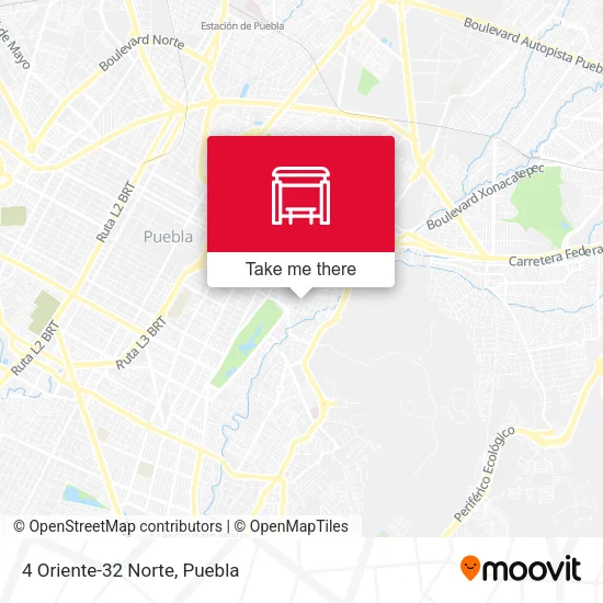 4 Oriente-32 Norte map