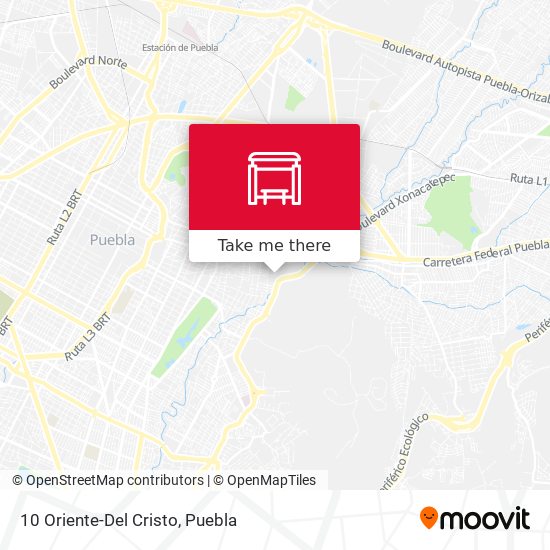 Mapa de 10 Oriente-Del Cristo