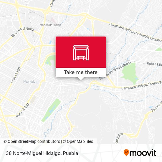 38 Norte-Miguel Hidalgo map