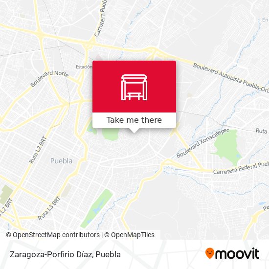 Mapa de Zaragoza-Porfirio Díaz