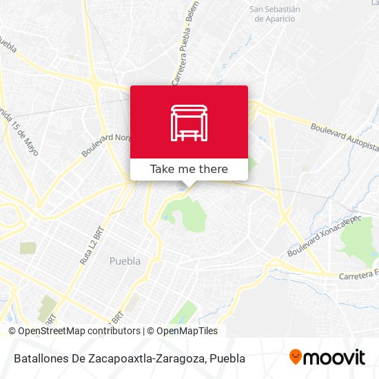 Batallones De Zacapoaxtla-Zaragoza map