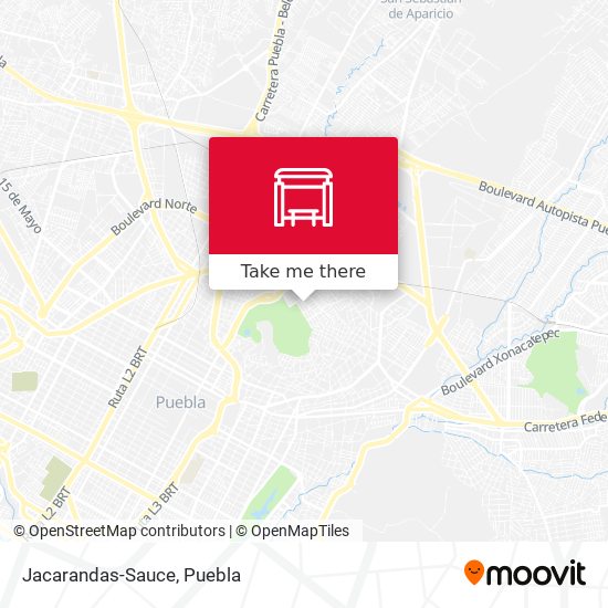 Mapa de Jacarandas-Sauce