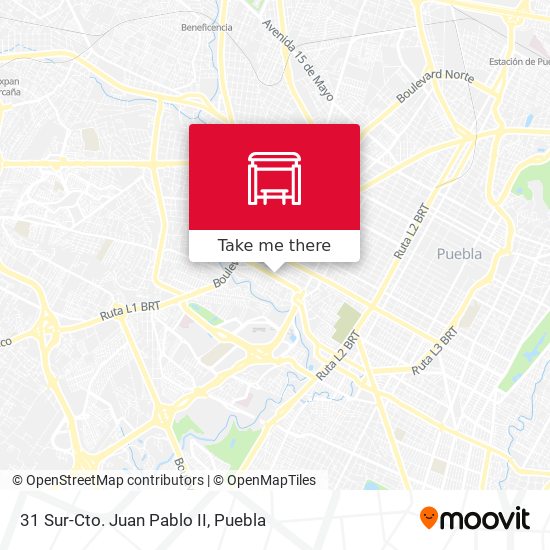 31 Sur-Cto. Juan Pablo II map