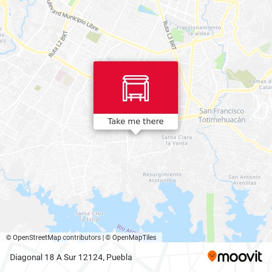 Diagonal 18 A Sur 12124 map