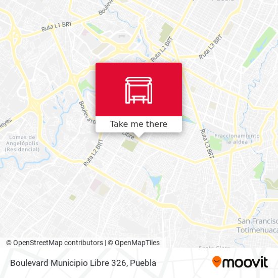 Mapa de Boulevard Municipio Libre 326