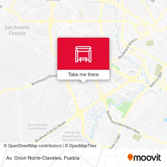 Av. Orion Norte-Claveles map