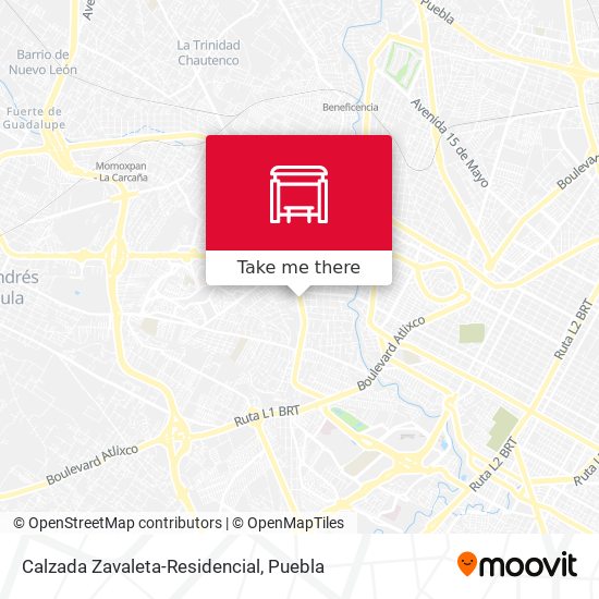 Calzada Zavaleta-Residencial map
