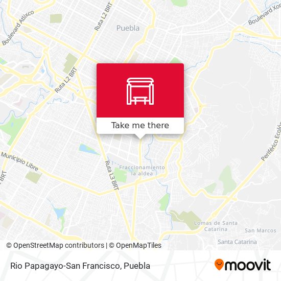 Rio Papagayo-San Francisco map