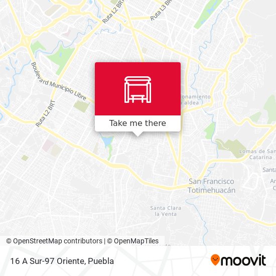 Mapa de 16 A Sur-97 Oriente