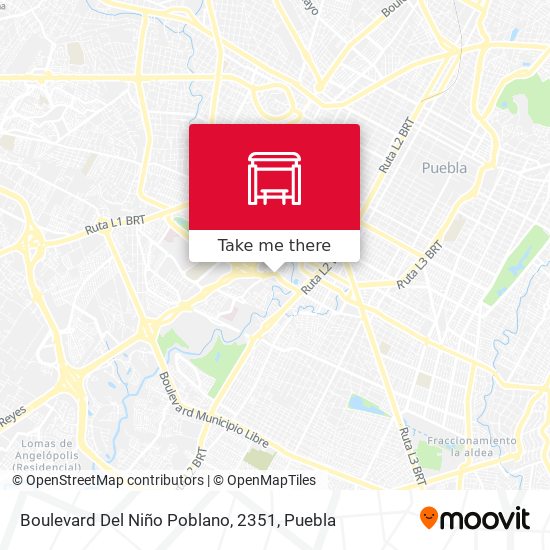Mapa de Boulevard Del Niño Poblano, 2351
