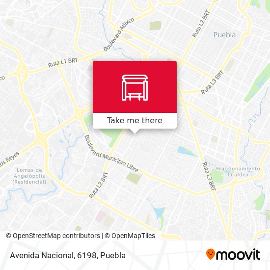 Mapa de Avenida Nacional, 6198
