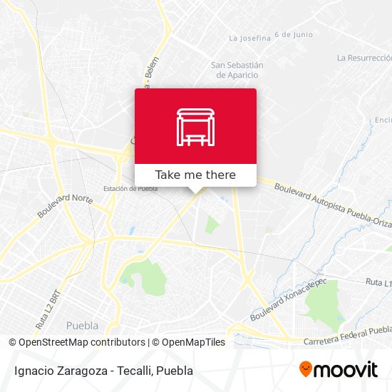 Ignacio Zaragoza - Tecalli map