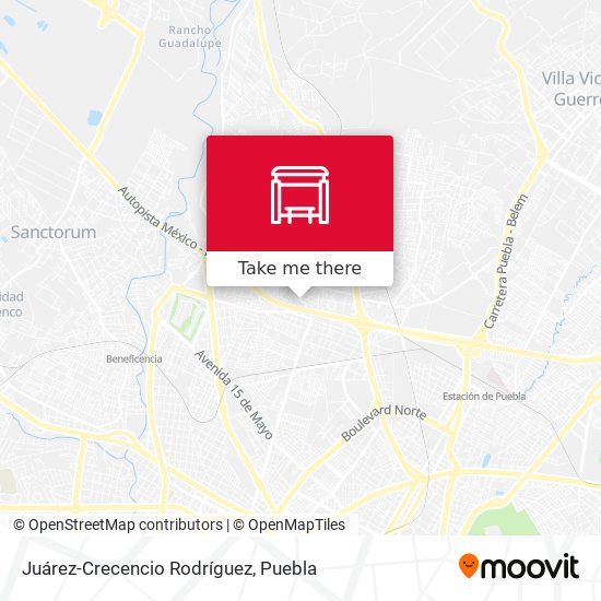 Mapa de Juárez-Crecencio Rodríguez