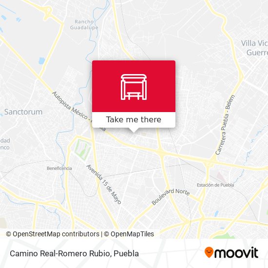 Camino Real-Romero Rubio map