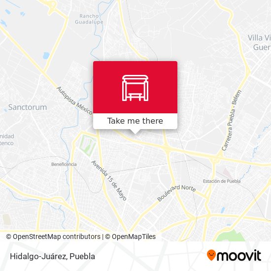 Mapa de Hidalgo-Juárez