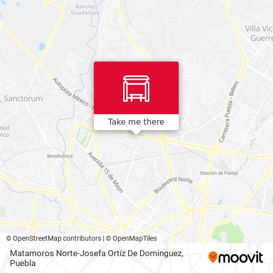 Matamoros Norte-Josefa Ortíz De Dominguez map