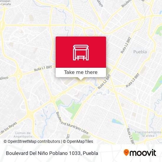 Boulevard Del Niño Poblano 1033 map