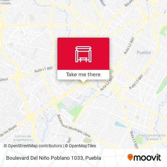 Boulevard Del Niño Poblano 1033 map