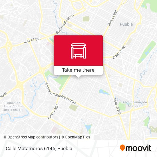 Mapa de Calle Matamoros 6145