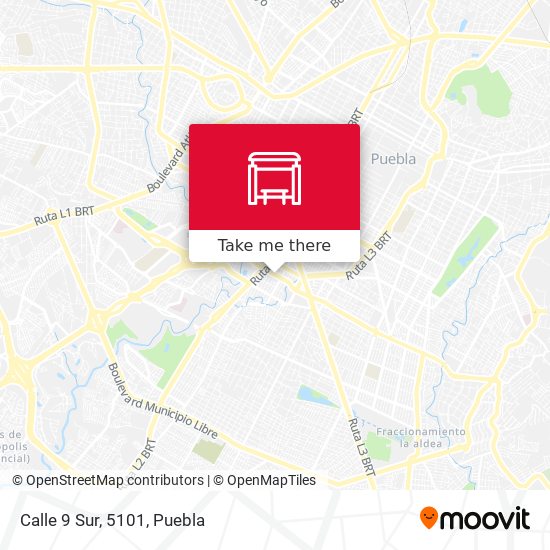 Mapa de Calle 9 Sur, 5101