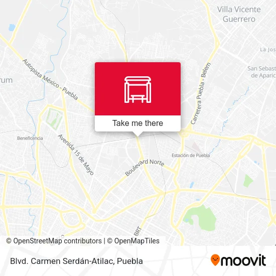 Blvd. Carmen Serdán-Atilac map