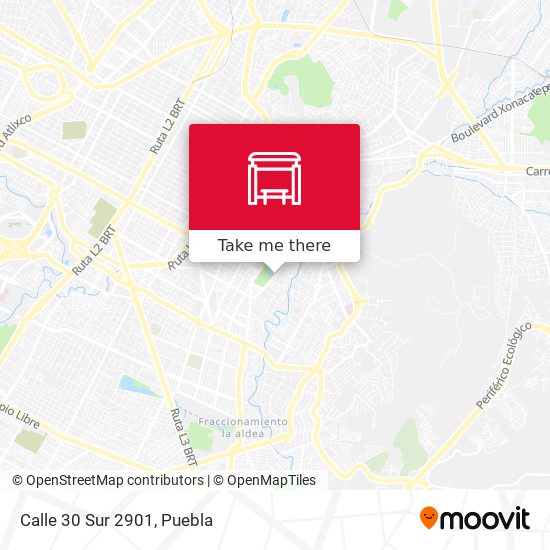 Mapa de Calle 30 Sur 2901