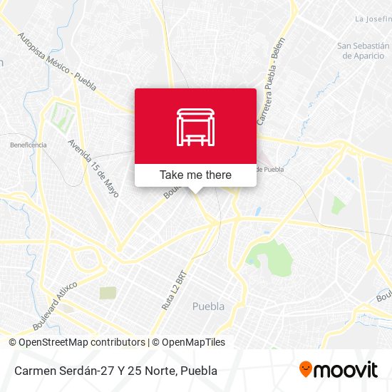 Carmen Serdán-27 Y 25 Norte map