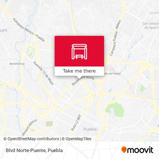 Blvd Norte-Puente map