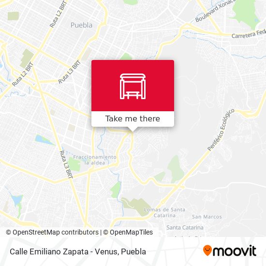 Mapa de Calle Emiliano Zapata - Venus