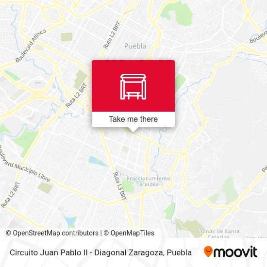 Mapa de Circuito Juan Pablo II - Diagonal Zaragoza