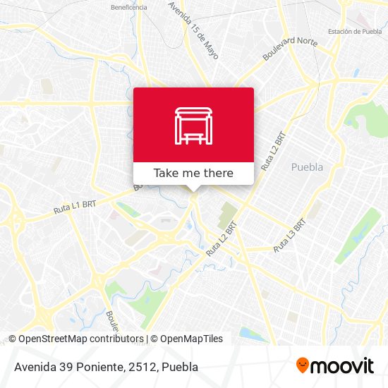 Avenida 39 Poniente, 2512 map
