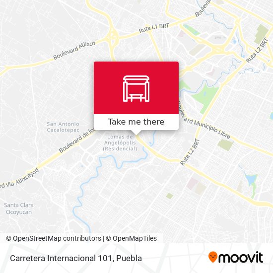 Carretera Internacional 101 map