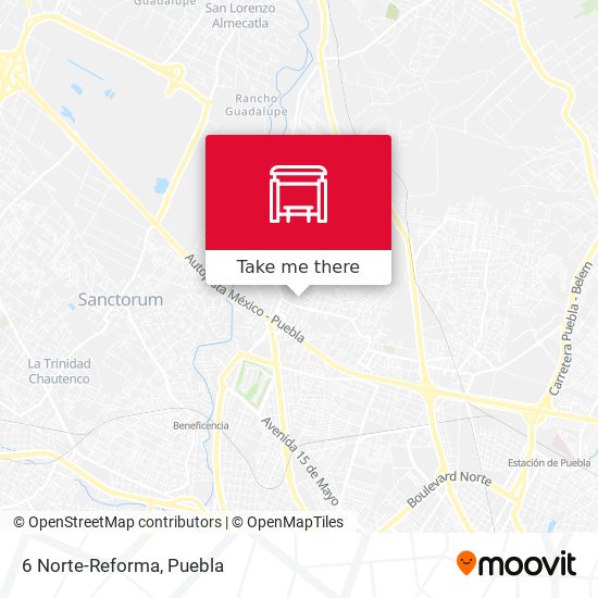 Mapa de 6 Norte-Reforma
