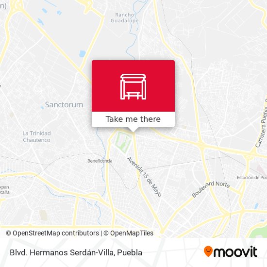 Blvd. Hermanos Serdán-Villa map