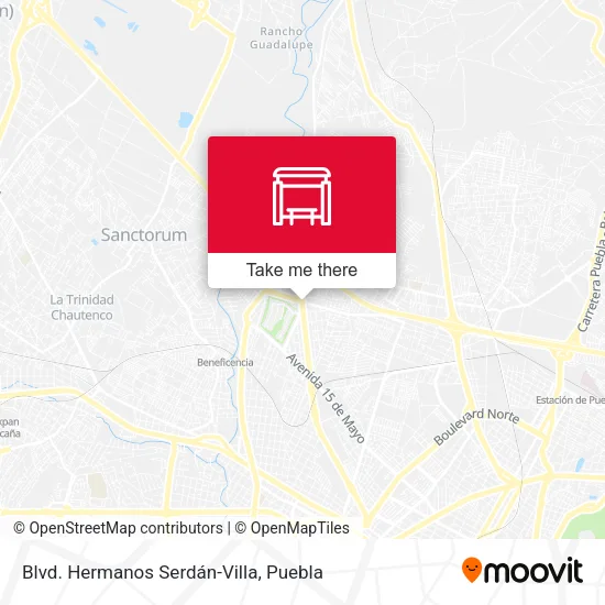 Mapa de Blvd. Hermanos Serdán-Villa