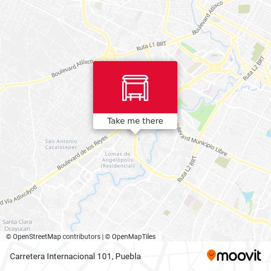 Carretera Internacional 101 map