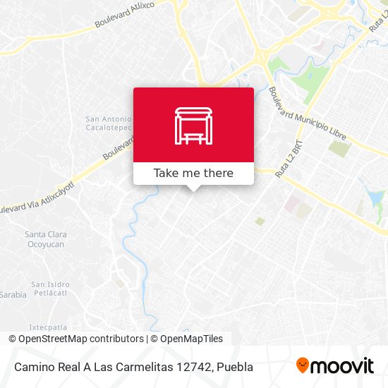 Camino Real A Las Carmelitas 12742 map